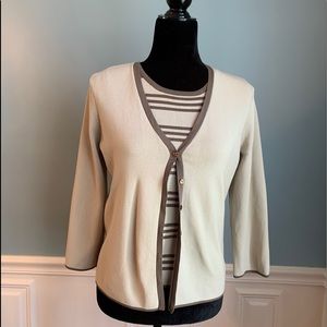 Geoffrey Beene tunic with 3/4 sleeve cover